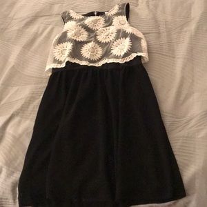 Short, casual black dress